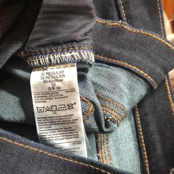 GAP denim 1969 Perfect Boot 32R Dark Wash - Picture 5 of 7